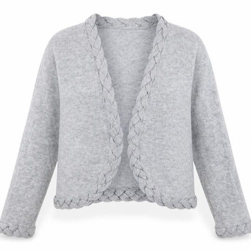 M&Co Womens Grey V-Neck  Viscose Cardigan Jumper Size L