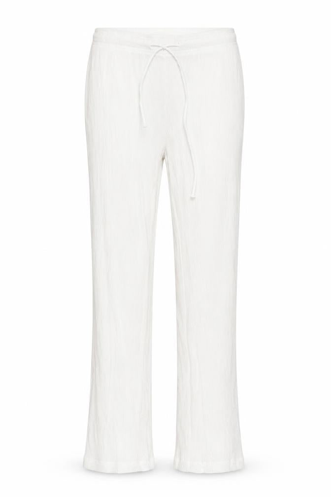 Damart Womens White  Viscose Trousers  Size 12 L28 in Regular