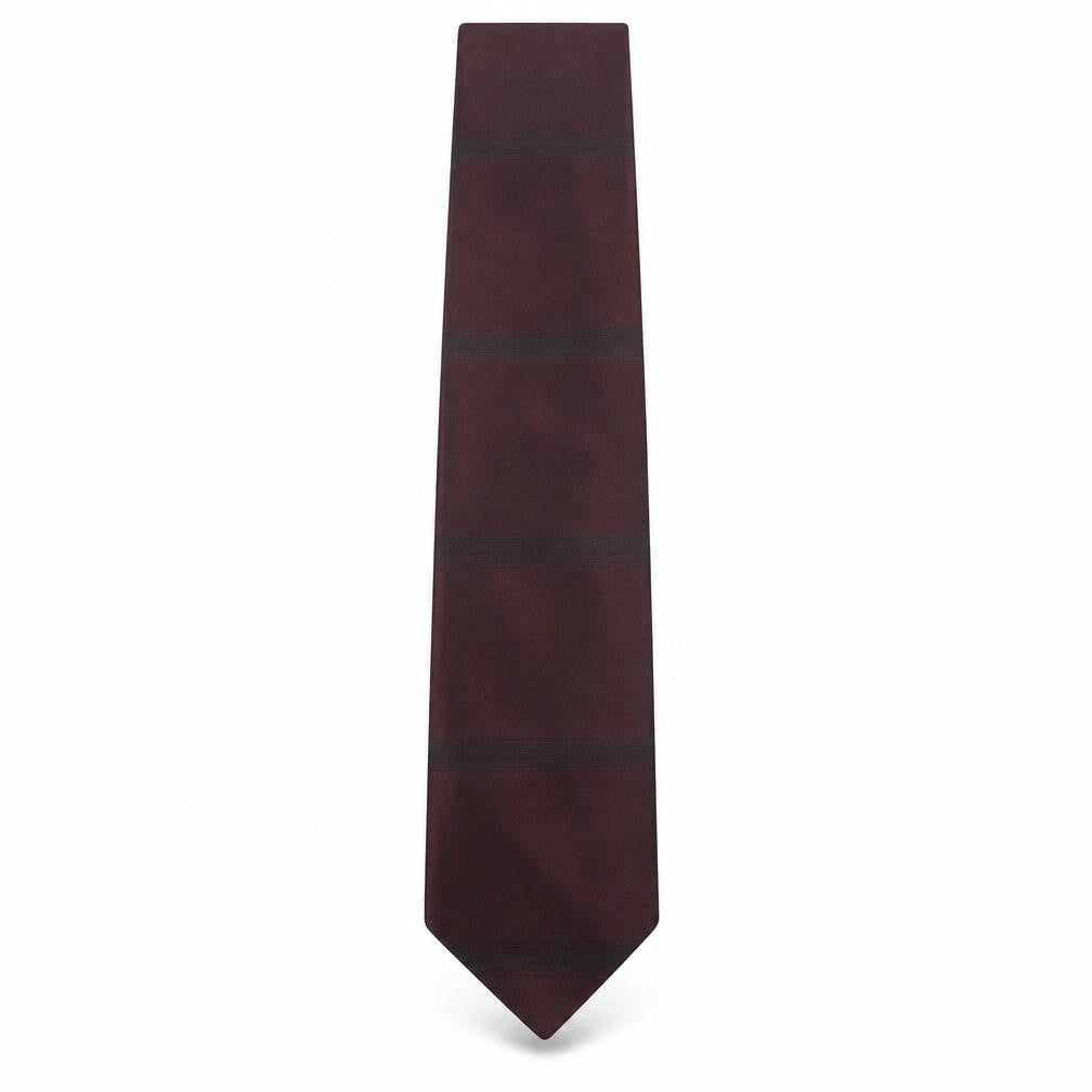 Front view of Burton men’s purple silk pointed tie one size