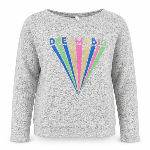 Primark Girls Grey Crew Neck  Viscose Henley Jumper Size 9-10 Years  Pullover - Dream Big