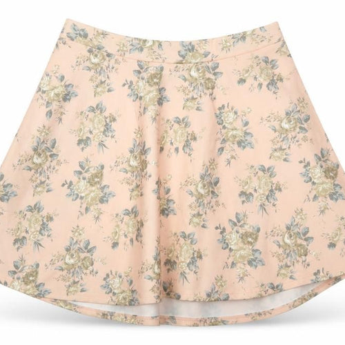 FOREVER 21 Womens Pink Floral Polyester Skater Skirt Size M