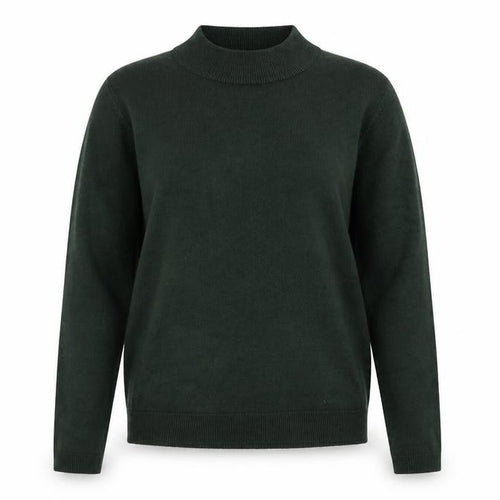 Originals Womens Green Mock Neck  Acrylic Pullover Jumper Size 8