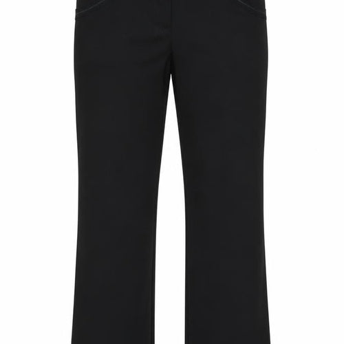 NEXT Womens Black  Polyester Trousers  Size 12 L31 in Regular Zip - Lace detail