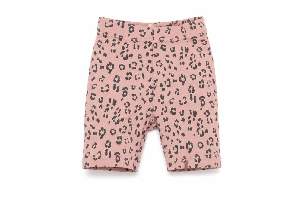 George Girls Pink Animal Print Cotton Pedal Pusher Leggings Size 12-18 Months