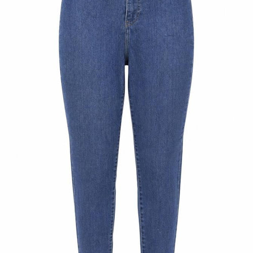 New London Womens Blue  Cotton Skinny Jeans Size 12 L28 in Regular Zip