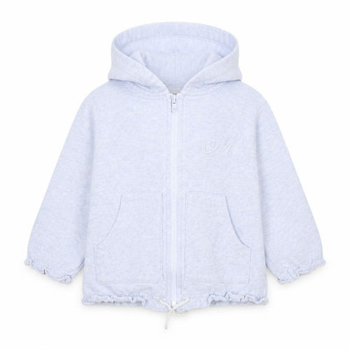 Mexx Girls Blue  Cotton Full Zip Jumper Size 18-24 Months  Zip