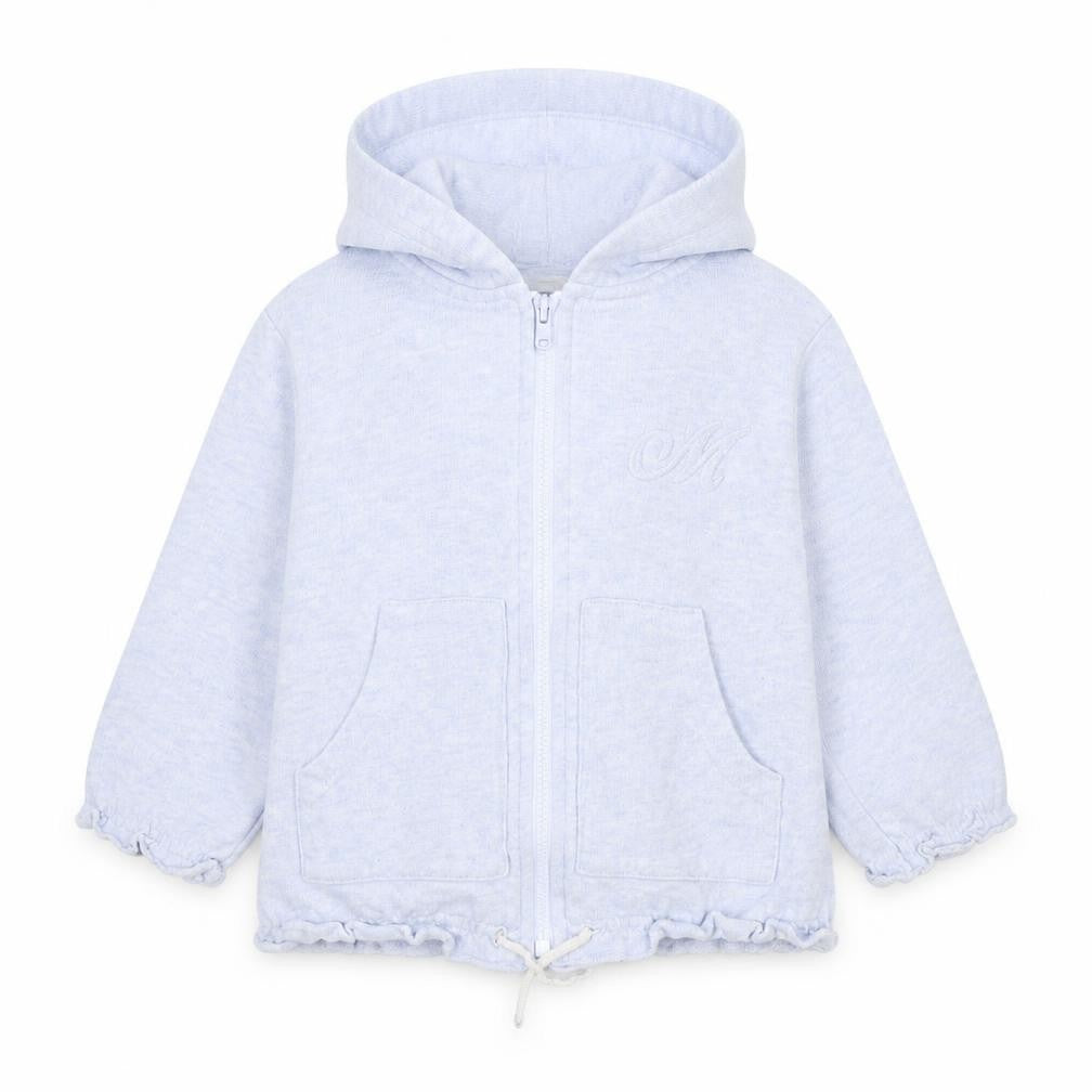 Mexx Girls Blue  Cotton Full Zip Jumper Size 18-24 Months  Zip