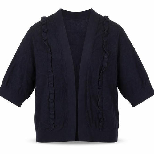 Per Una Womens Blue V-Neck  Viscose Cardigan Jumper Size 12