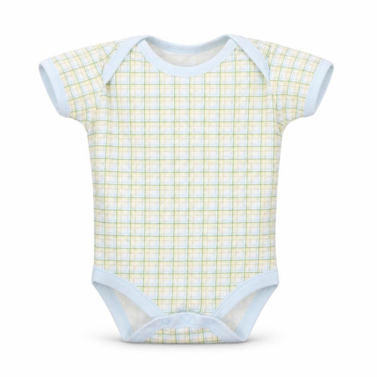 Early Days Baby Yellow Check Cotton Babygrow One-Piece Size 6-9 Months  Button