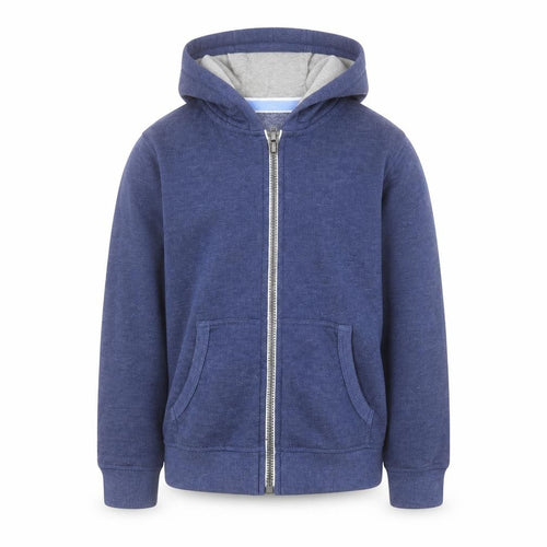 Dunnes Boys Blue  Cotton Full Zip Hoodie Size S  Zip