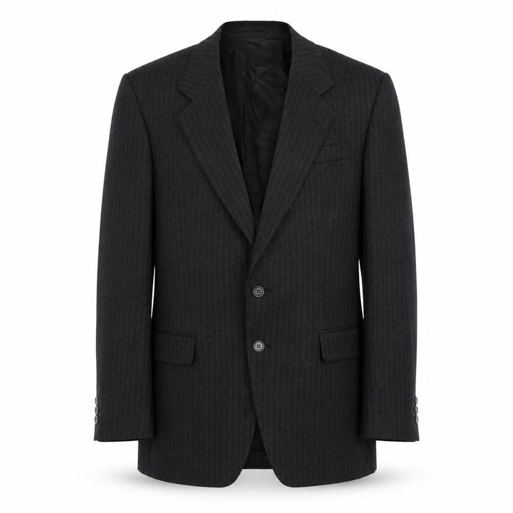 Michael Stewart Mens Black Acetate Jacket Suit Jacket Size 40