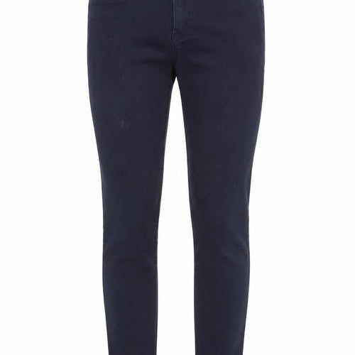 H&M Womens Blue  Cotton Skinny Jeans Size 8 L32 in Regular Button