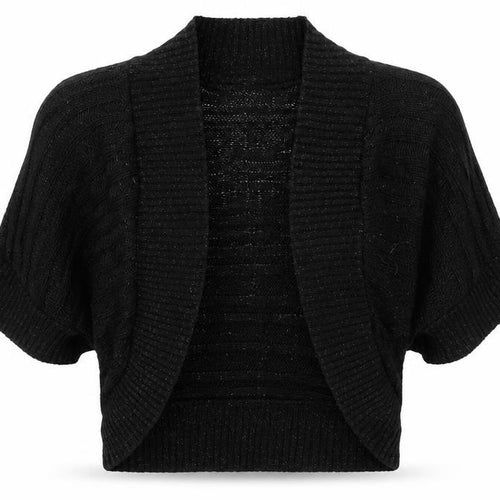 Pilot Womens Black V-Neck  Acrylic Cardigan Jumper Size S