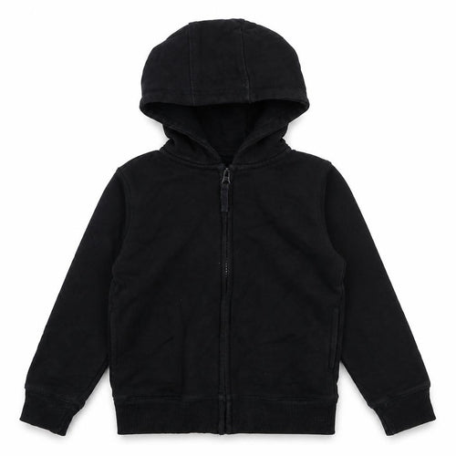 Matalan  Boys Black  Cotton Full Zip Hoodie Size 5 Years
