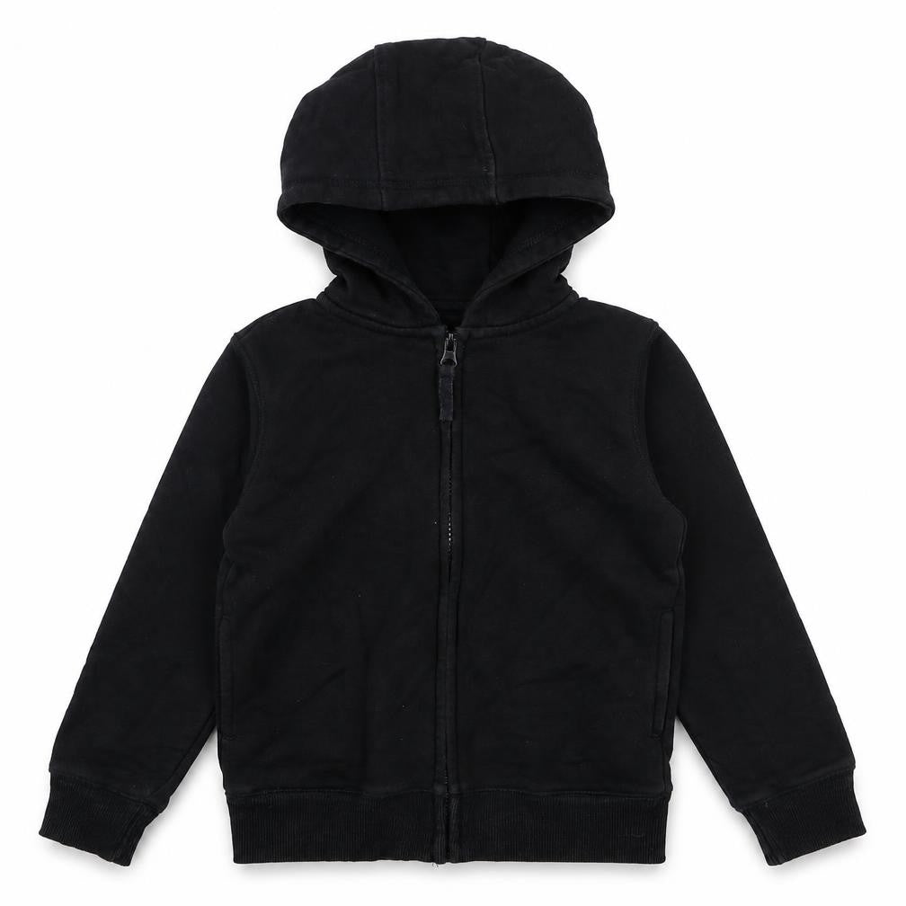 Matalan  Boys Black  Cotton Full Zip Hoodie Size 5 Years