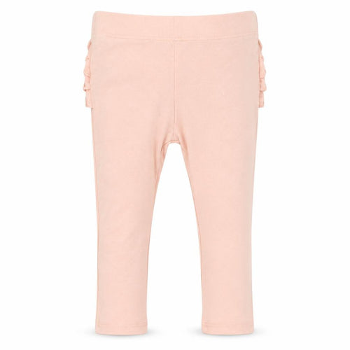 Preworn1 Girls Pink  Cotton Pedal Pusher Leggings Size 3-6 Months