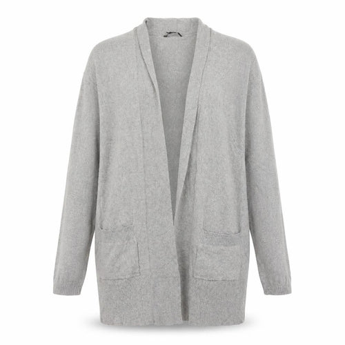 ESMARA Womens Grey V-Neck  Cotton Cardigan Jumper Size 10