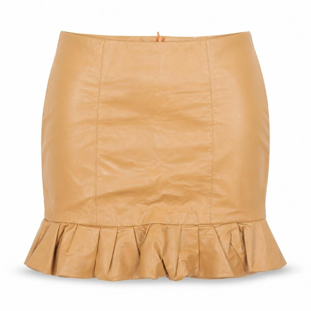 Cherry Koko Womens Brown  Polyester Trumpet Skirt Size M   Zip