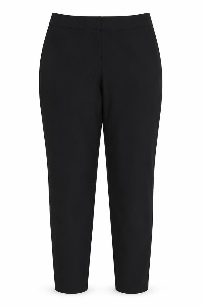 F&F Womens Black  Polyester Chino Trousers Size 10 L27 in Regular Zip