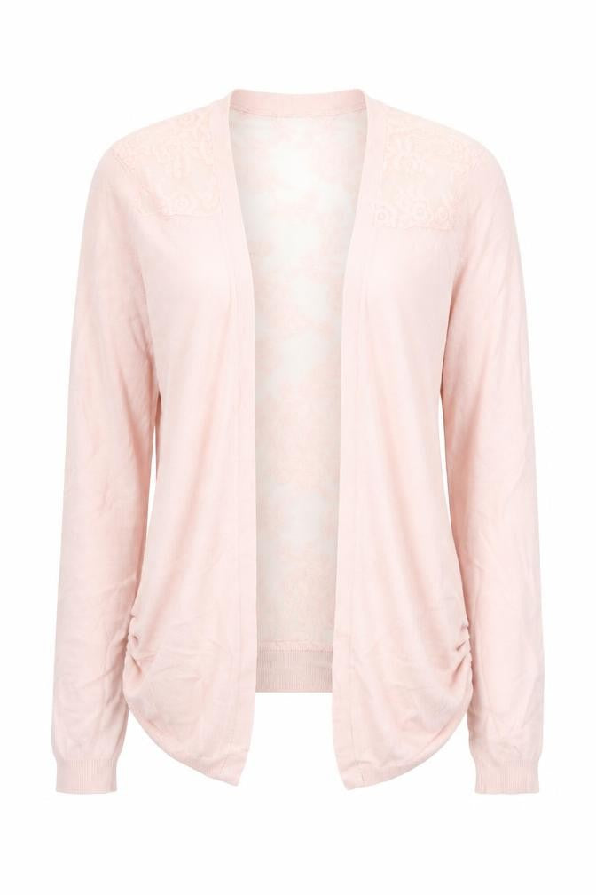 New Look Womens Pink Square Neck  Viscose Cardigan Jumper Size 6
