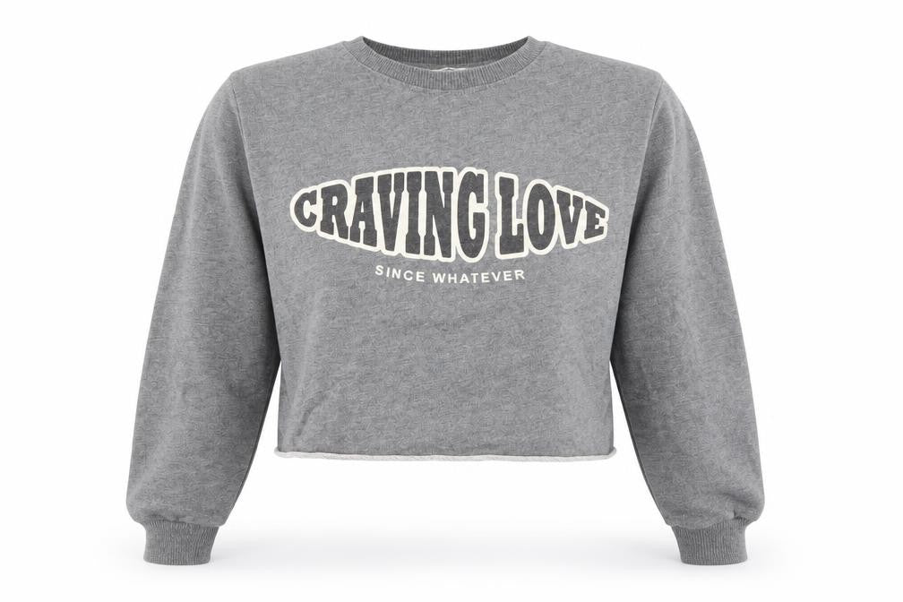 Pull&Bear Womens Grey  Polyester Pullover Sweatshirt Size XS