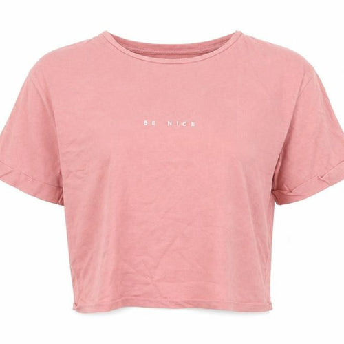Primark Womens Pink Crew Neck  Cotton Tunic Jumper Size XS