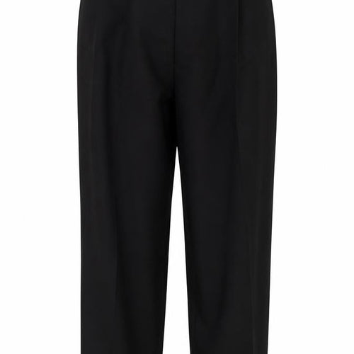 Preworn Womens Black  Polyester Trousers  Size 30 in L25 in Regular