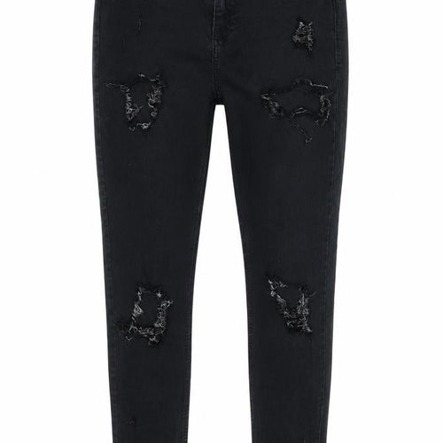 Topshop Womens Blue  Cotton Skinny Jeans Size 30 in L30 in Slim Zip