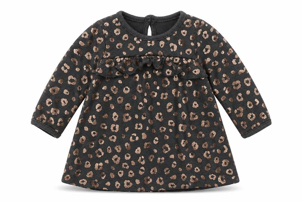 George Girls Multicoloured Animal Print Viscose Jumper Dress  Size 0-3 Months  Round Neck
