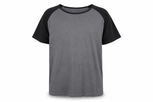 Front view of Aiboria men’s multicoloured polyester t-shirt, size M, round neck