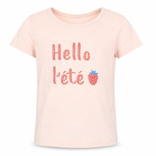 RTR Girls Pink  Cotton Pullover T-Shirt Size 5 Years Crew Neck
