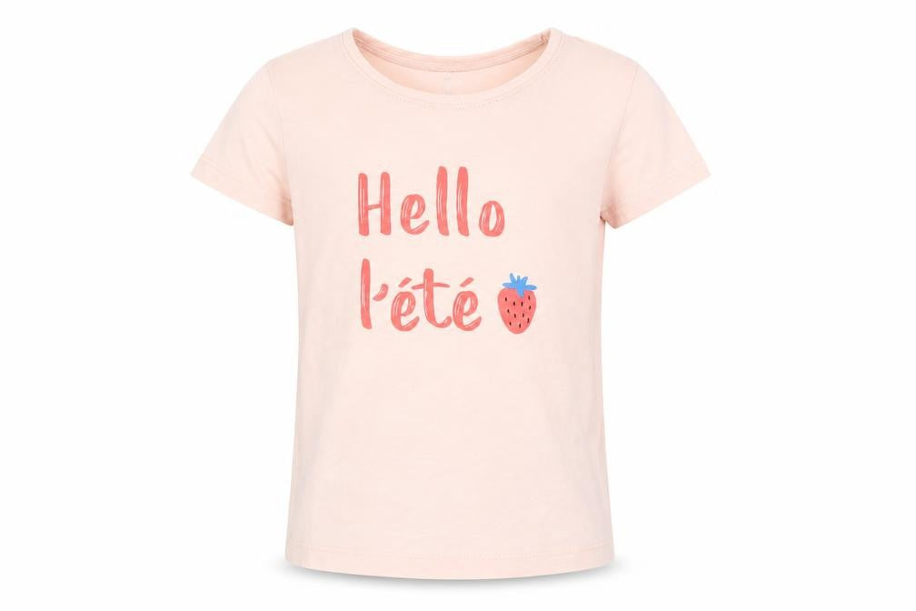 RTR Girls Pink  Cotton Pullover T-Shirt Size 5 Years Crew Neck