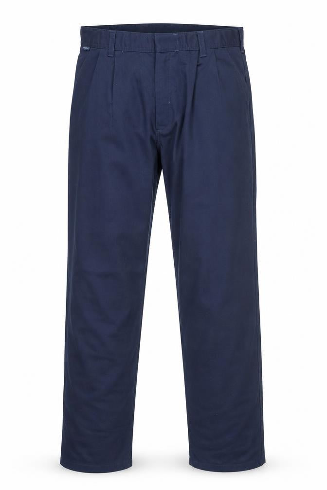 Portwest Mens Blue  Polyester Trousers  Size 30 in L33 in Regular Zip