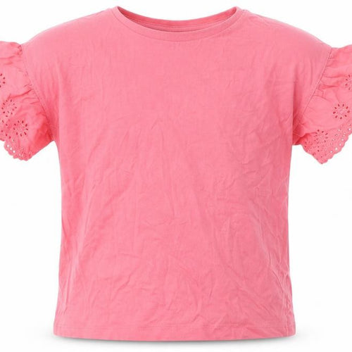 I Love Girls Wear Girls Pink  Cotton Pullover T-Shirt Size 10 Years Round Neck Pullover