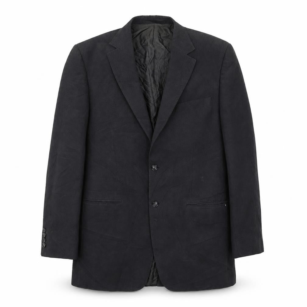 Front view of Marks & Spencer men’s grey polyester jacket suit jacket, size 38