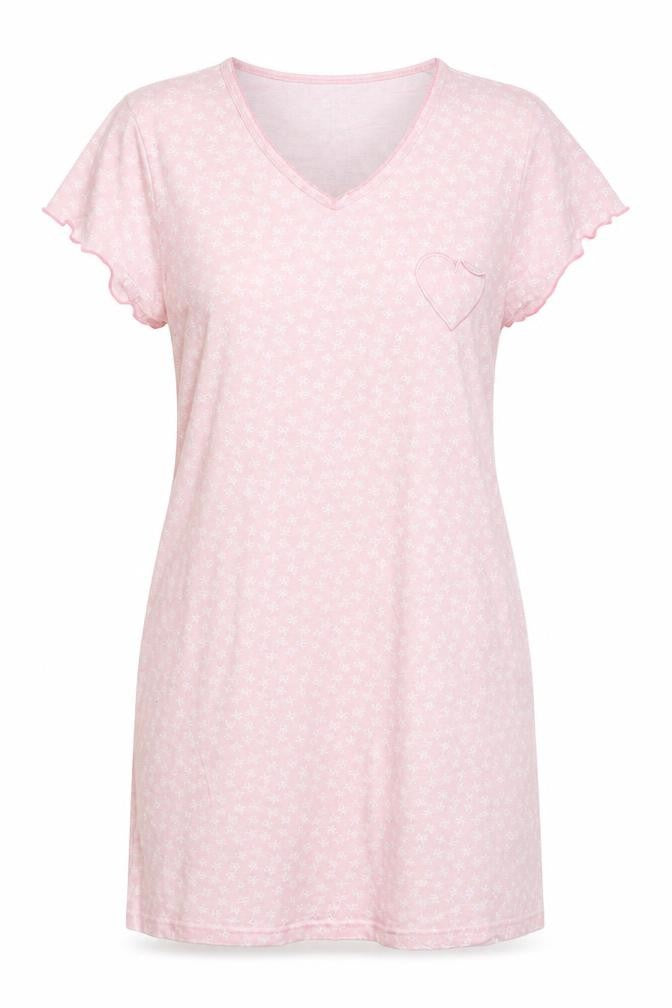Core De Moi Womens Pink Geometric Cotton Top Dress Size 12   - Bow Print