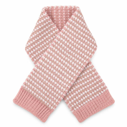Matalan Girls Pink Geometric Acrylic Rectangle Scarf Scarves & Wraps One Size