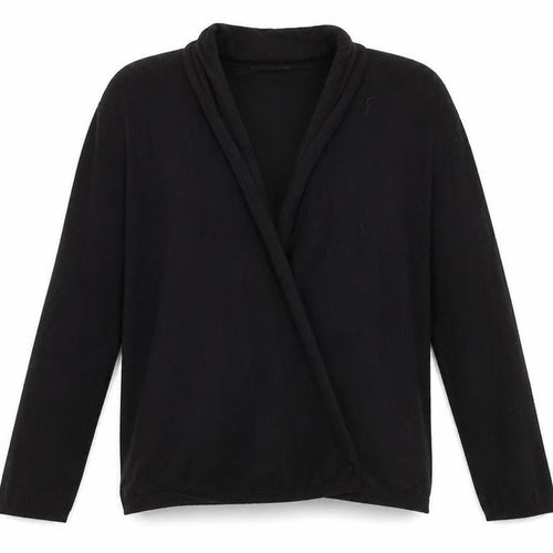 Dunnes Stores Womens Black V-Neck  Viscose Cardigan Jumper Size M