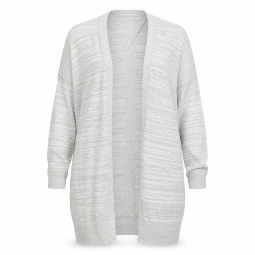 Sense Womens Grey V-Neck  Acrylic Cardigan Jumper Size M