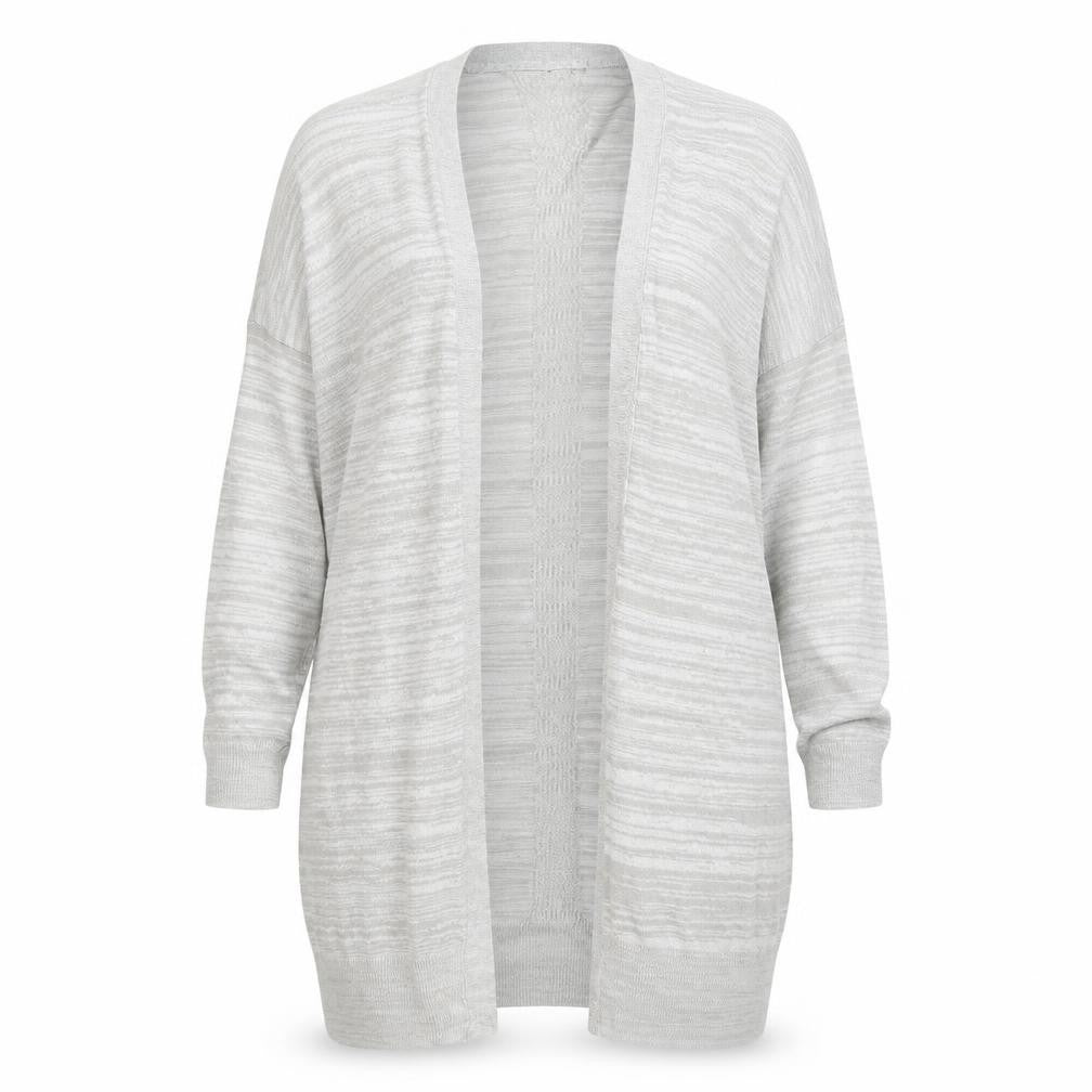 Sense Womens Grey V-Neck  Acrylic Cardigan Jumper Size M