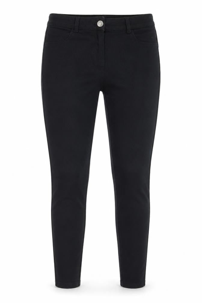 Matalan Womens Black  Cotton Skinny Jeans Size 10 L27 in Regular Button