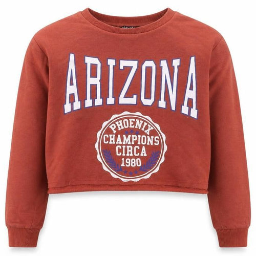 New Look Girls Brown  Cotton Pullover Sweatshirt Size 14-15 Years  Pullover - Arizona