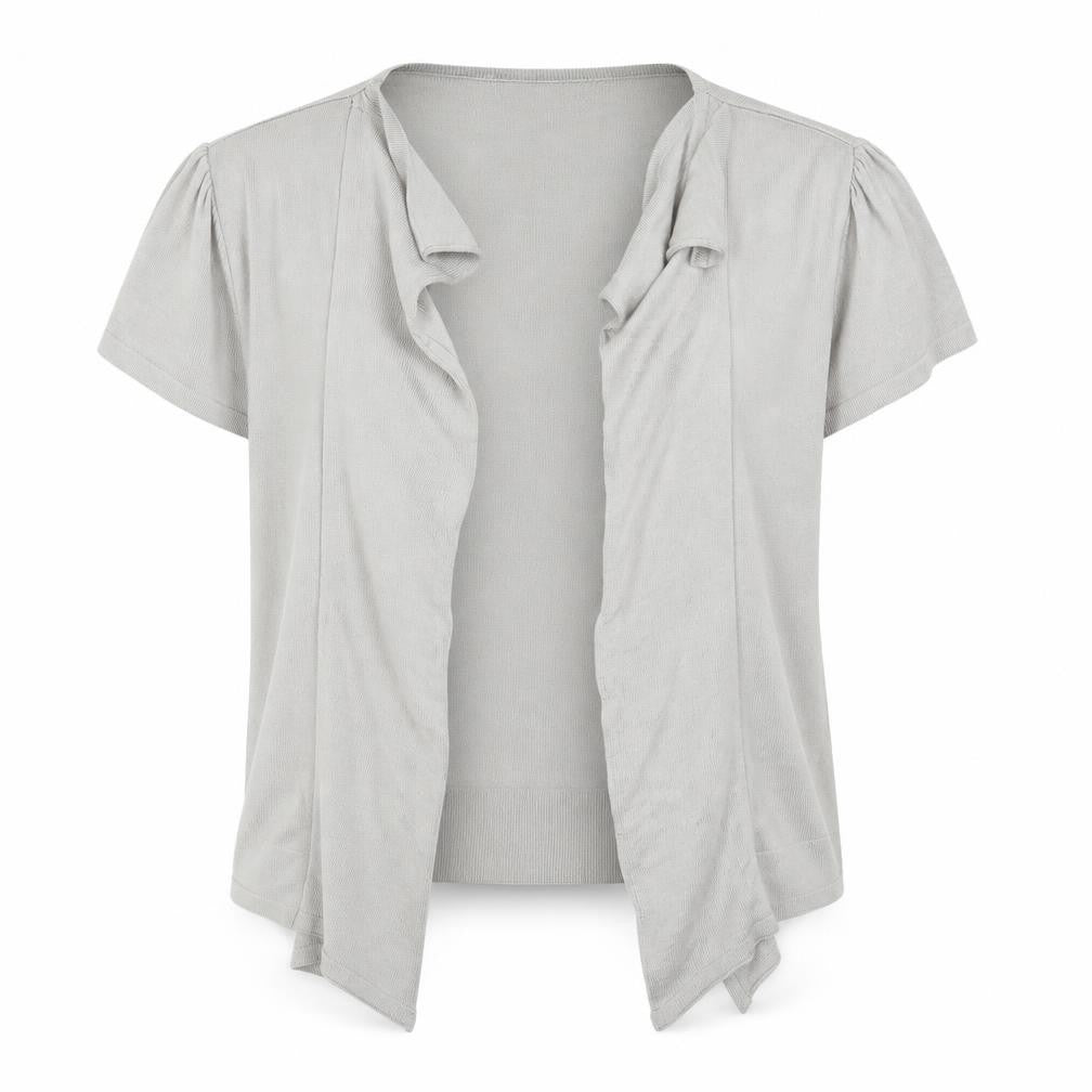 Per Una Womens Grey V-Neck  Viscose Cardigan Jumper Size 14