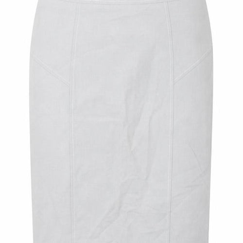 Szoszy Womens Grey  Viscose Straight & Pencil Skirt Size 8