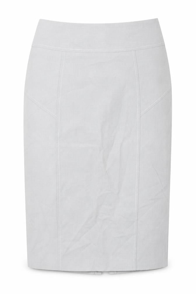 Szoszy Womens Grey  Viscose Straight & Pencil Skirt Size 8