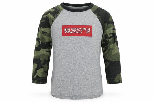 Front view of Next girls’ multicoloured camouflage cotton jersey t-shirt, size 3, years round neck pullover