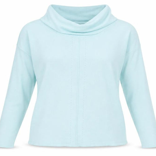 Bonmarche Womens Blue Roll Neck  Nylon Pullover Jumper Size S