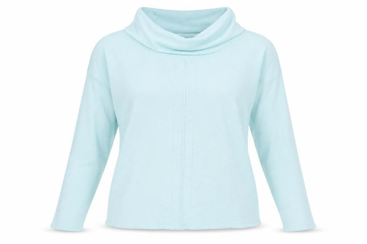 Bonmarche Womens Blue Roll Neck Nylon Pullover Jumper Size S