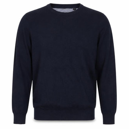 Brave Soul Mens Blue Round Neck  Cotton Pullover Jumper Size XS