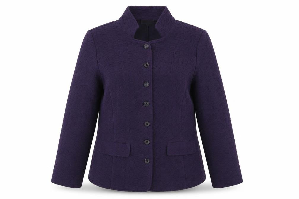 ERFO Womens Purple   Jacket Blazer Size 8  Button